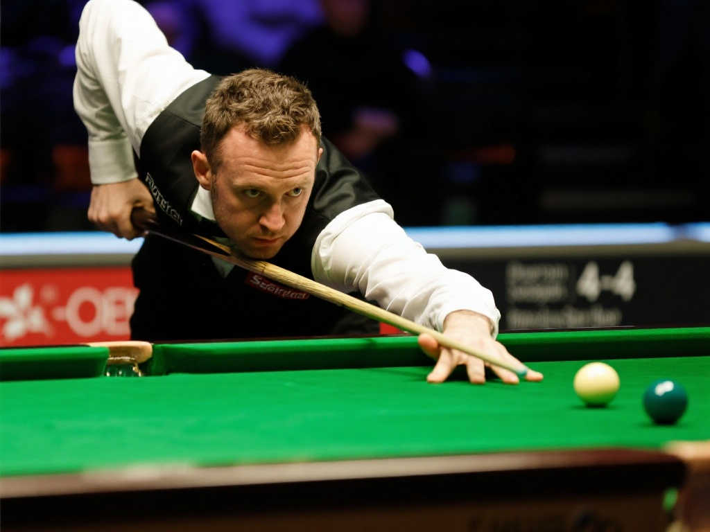 斯诺克世锦赛32强战：塞尔比首阶段险胜沃拉斯顿5-4